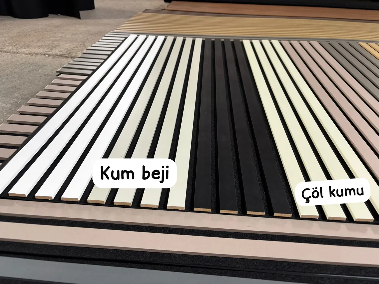 Şeker Parke Antalya - Panel renkleri